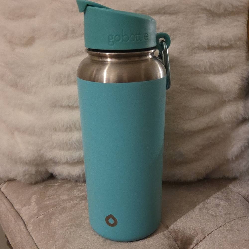 GoBottle Teal Stainless Steel 32oz Water Bottle